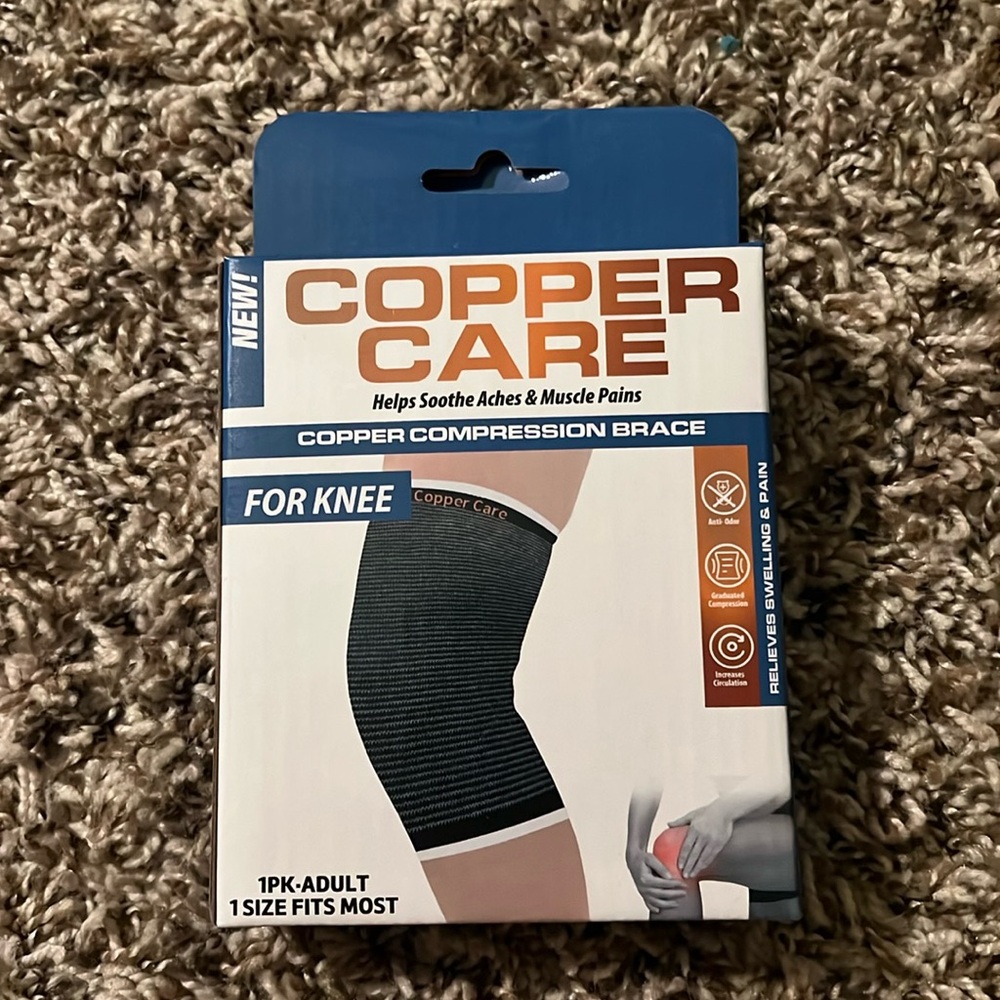 Copper care: knee brace